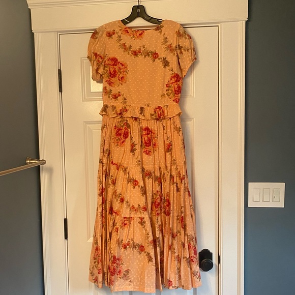 NWT LoveShackFancy Carlton Dress Pink Lemonade size 4 - Picture 8 of 8